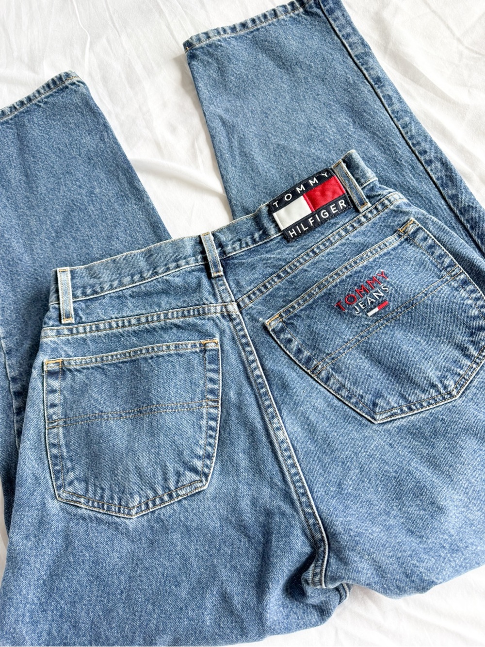 Tommy Hilfiger Vintage 100% Cotton Medium Wash Jeans